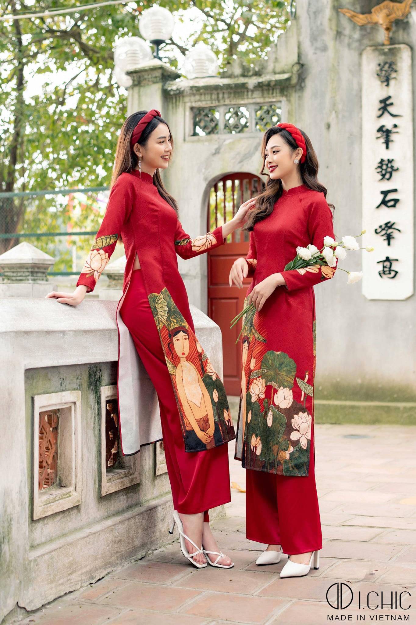 Áo Dài Xuân Đỏ