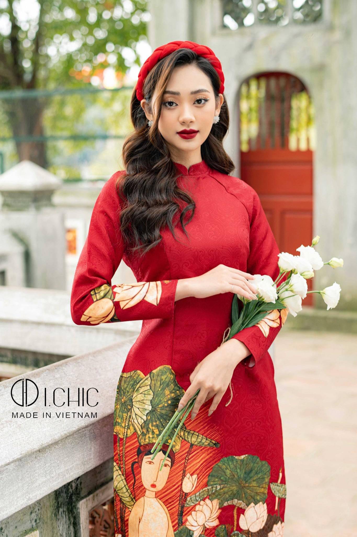 Áo Dài Xuân Đỏ