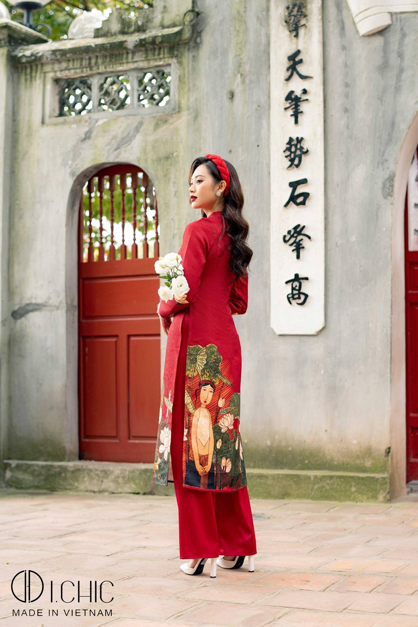 Áo Dài Xuân Đỏ