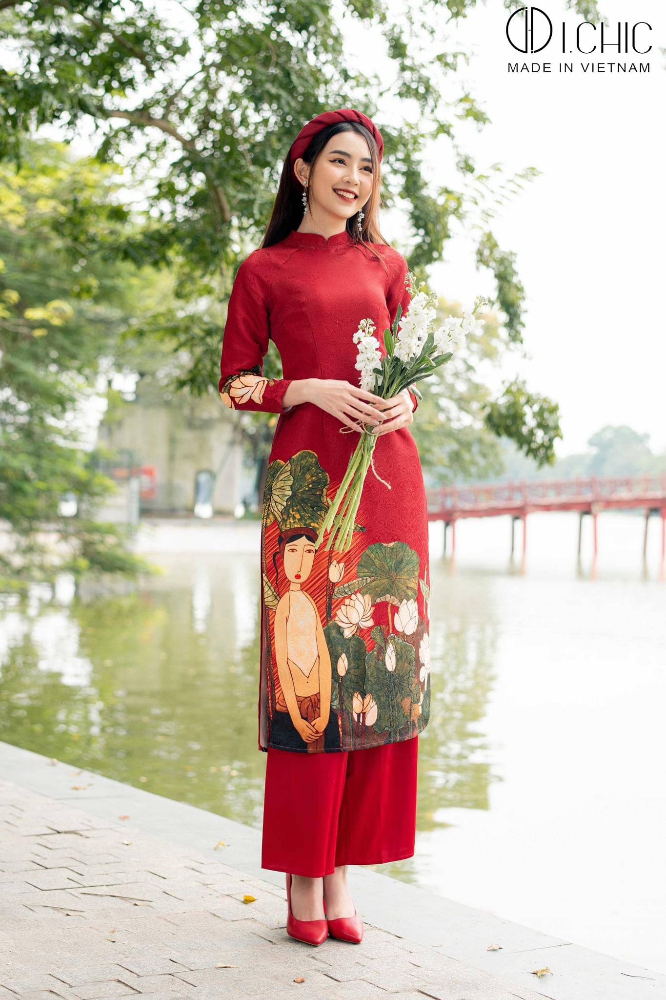 Áo Dài Xuân Đỏ
