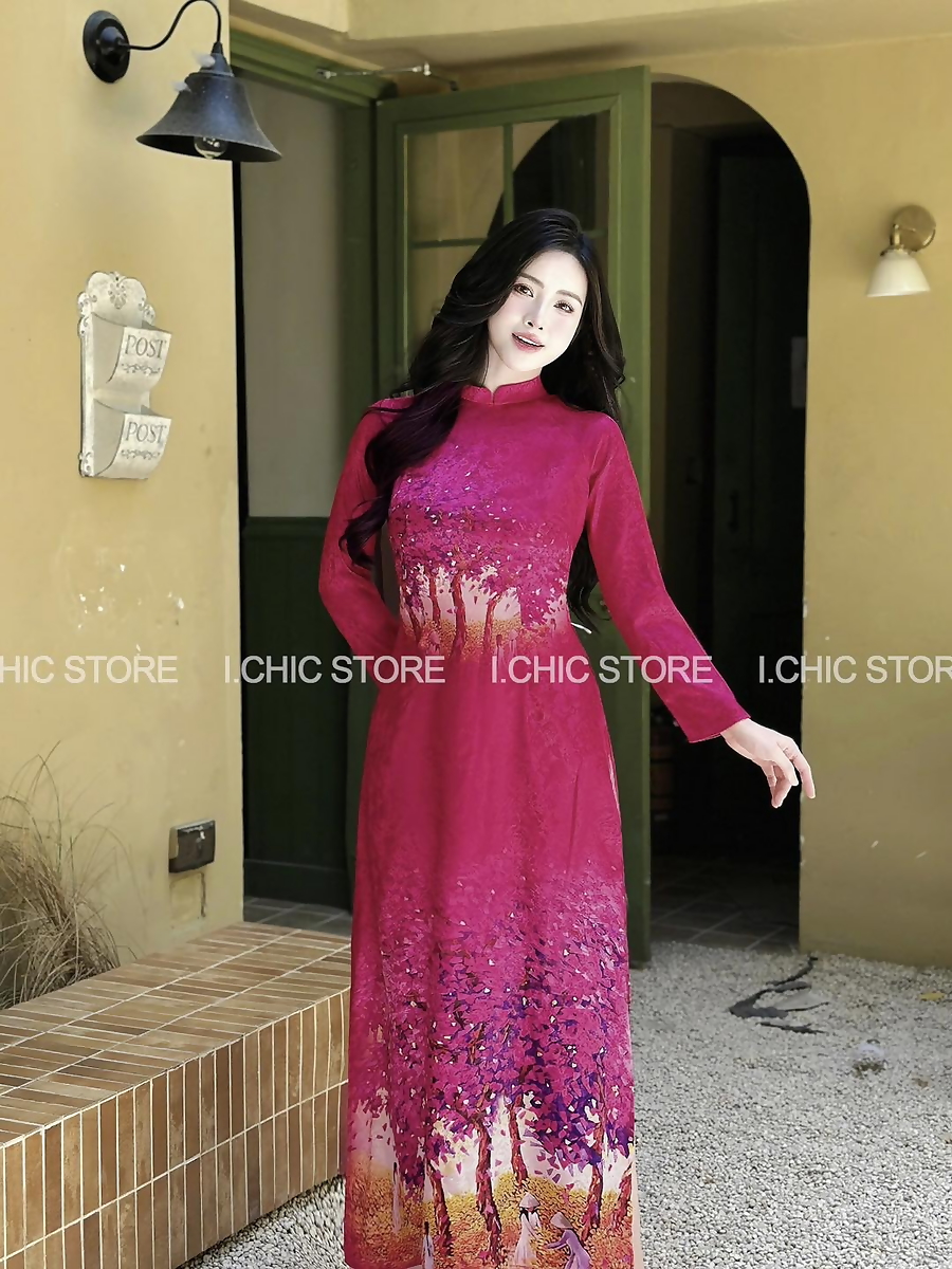 Áo Dài Truyền Thống Phố Hoa Hồng